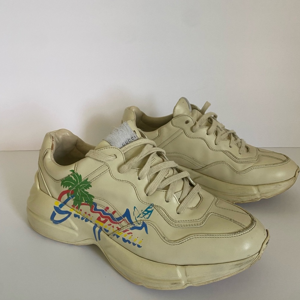 Gucci Rhyton "Hawaii" sneakers men shoes sz 8 us 9 - Picture 2 of 8